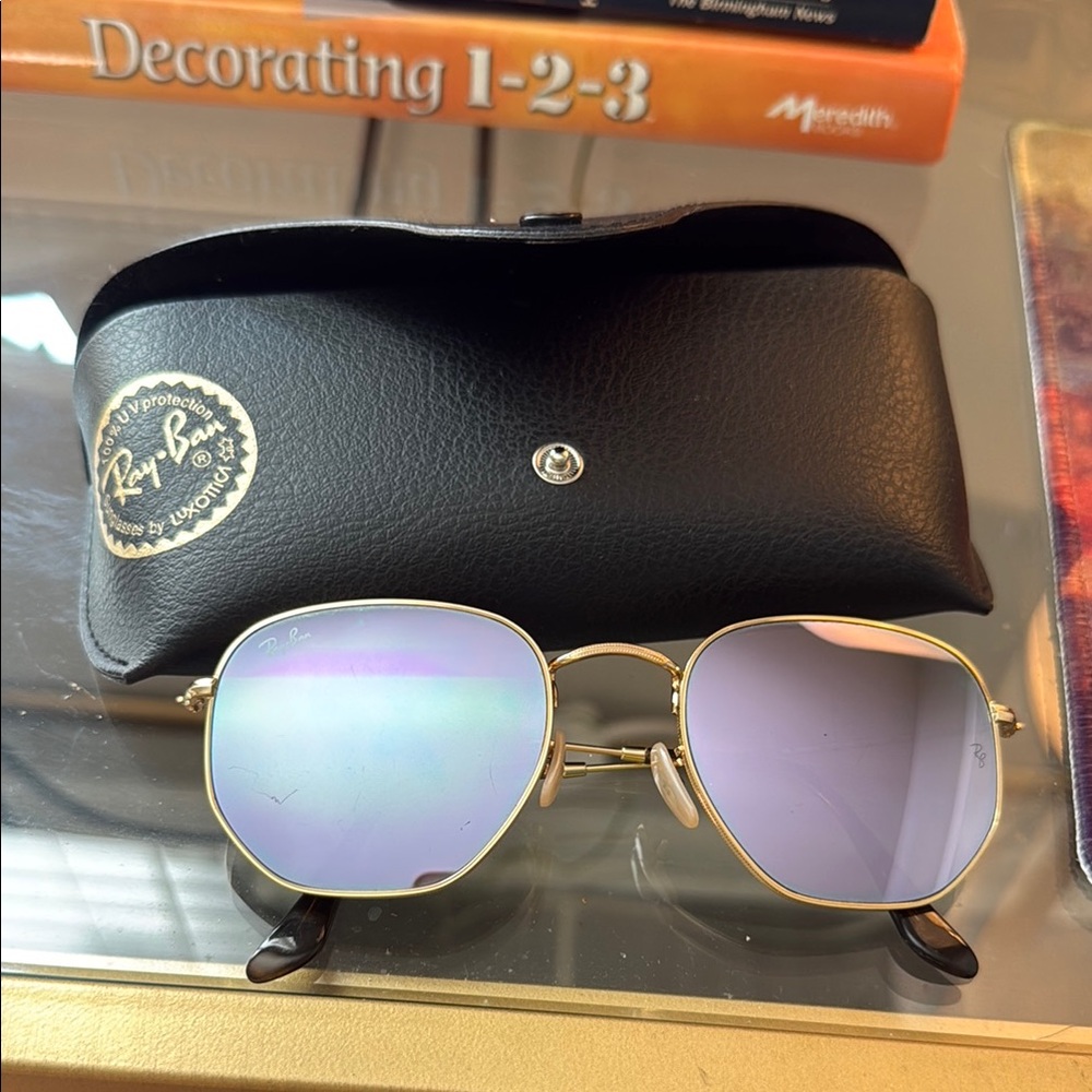 Ray-Ban Hexagonal Mirrored Sunglasses